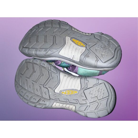 Big Kids' Keen Newport Violet Sea Green Sneaker Sandals H2 Size 4 - Picture 3 of 7